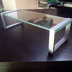 IMG_20210517_164808.jpg Free STL file Minimalistic monitor stand・3D printing idea to download