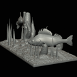 my_project-16.png two perch scenery in underwather for 3d print detailed texture