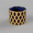 bote azul y amarillo.png Flower and nature plant pot for home decoration as a very nice natural decoration