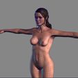 13.jpg Animated Naked Elf Woman-Rigged 3d game character Low-poly 3D model