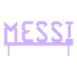 Messi - Cartel.stl Messi ornament for cakes or pastries