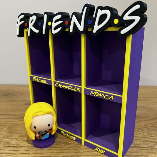 Présentoir pour mini-figurines Friends·Fichier STL pour Impression 3D·Cults