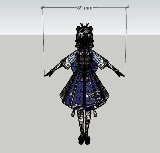 Modelo Anime estilo de videojuego mmo / Anime model in the style of an MMO video game