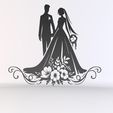 untitled.42.jpg wedding couple design for cnc laser cut files svg dxf stl pdf eps png jpg emf - digital download for wedding decor and crafts