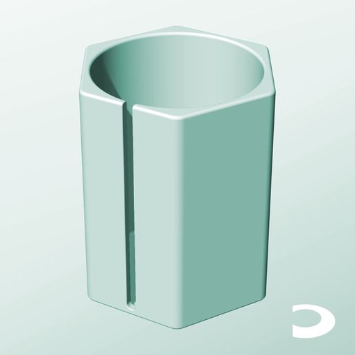 CH162-230-S_Slotted_Container_Box-_Bin-Infinite_Containers-Printable_Objects.jpg CH162-230-S 带槽模块化堆叠储物箱 bin Containers 3D stl 文件