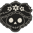 catrina Nb.png Day of the Dead Cookie Cutter