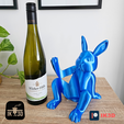 Pic-2024-03-11T135633.799.png Bunny Wine Bottle Holder / Nice and Naughty Versions / No Supports / 3MF