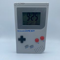 Front3.jpg Файл STL Часы для Nintendo Gameboy (МНОГО МАТЕРИАЛОВ И ОДИН ЦВЕТ)・3D-печатная модель для загрузки