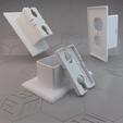 outlet box hi res3.png Free STL file Outlet Cover Box・3D printing idea to download