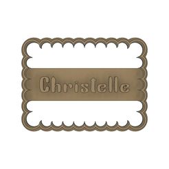 Petit-beurre-Christelle.jpg Cookie cutters petit Beurre first name Christelle