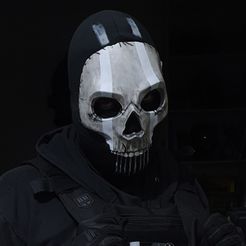 Masque de l'opérateur fantôme Simon Riley - Call of Duty - Modern Warfare 2 - 3 - WARZONE - WARZONE - STL MODEL 3D PRINT FILE