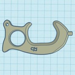 Captura1.jpg Free STL file Handle and button・3D print object to download