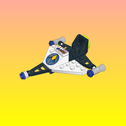 Шаблон-01.png Archivo OBJ NotLego Lego Planeador Espacial Modelo 501・Objeto para impresora 3D para descargar