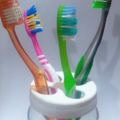 Capture d’écran 2017-09-14 à 12.00.54.png Free STL file Adaptable toothbrush holder・3D print design to download, facuu