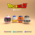 Render-huevo-dbz-4.png Dragon Ball Z Easter Eggs Piggy Bank - Pack x4 (Goku, Vegeta, Ship and Corp Capsule)