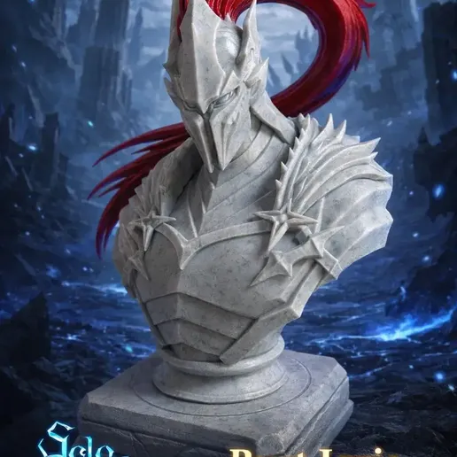 Igris Bust – Solo Leveling Fan Art | High Detail 3D Print STL