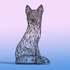 fox-12.jpg STL file Fox Wire Art - Resin print・3D printing design to download, 3DOfficeAT