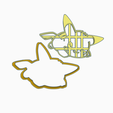 sdaffg.png STL file PIKACHU 2 - COOKIE CUTTER ANIME・3D print object to download