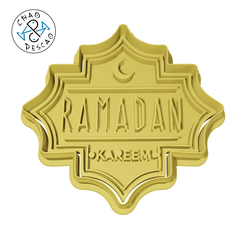 Ramadan-03-2pc_8cm.png RAMADAN (no 3) SET 1 - Cookie Cutter - Fondant - Polymer Clay
