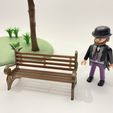IMG_7024.jpg Archivo STL Banco jardín miniatura casa de muñecas victoriana escala playmobil・Plan de impresora 3D para descargar