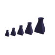 Untitled2.png Triangle Bottle 1 Vase STL File - Digital Download -5 Sizes- Homeware, Minimalist Modern Design