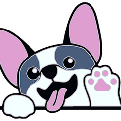 magnet-chien-v2.png Free STL file Badge magnet dog v2・Design to download and 3D print, jpgillot2