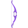 Bow Crowfeather.stl Genshin Arco de Impacto Pluma de Cuervo