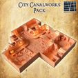 City-CanalWorks-re-3.jpg City Canal Works 28 mm Tabletop Terrain