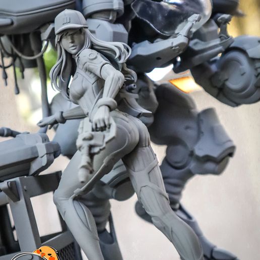 🗿 Dva - Overwatch・ 3D File for 3D printing・Cults