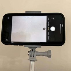 IMG_5706.jpg Archivo STL gratis Montura de cámara de acción para teléfonos GoPro (GACM4P)・Modelo para descargar y imprimir en 3D