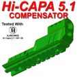 TM-Hi-Capa-51-Compensator-02.jpg Tactical Airsoft Compensator Comp For Hi Capa Hicap Hi Cap 5.1 KJW KJWorks KP 05 Tokyo Marui Or Clones Armorer Works WE Army Armament
