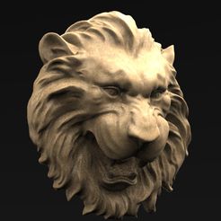 Lion_Relief_01_KEY.jpg 3D-Datei Lion Relief 2 3D Model kostenlos・Modell zum 3D-Drucken zum herunterladen