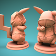 squid-game-pikachu-11.png squid game Pikachu - Pika pink soldier - Ready for 3D print 3D print model