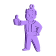 Vault-Boy.stl Fallout Vault Boy keychain