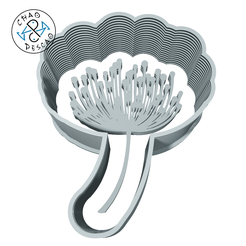 Diente-de-leon.png STL file Dandelion - Flowers - Cookie Cutter - Fondant - Polymer Clay・Model to download and 3D print