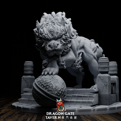 fu-lion-1.png STL-Datei Fu-Löwe・3D-druckbare Vorlage zum herunterladen