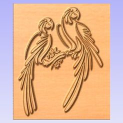 Birds.jpg Archivo STL gratuito 2 Loros・Idea de impresión 3D para descargar