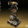 Wolverine-Sculpt-image-004.jpg WICKED MARVEL WOLVERINE SCULPTURE: TESTED AND READY FOR 3D PRINTING