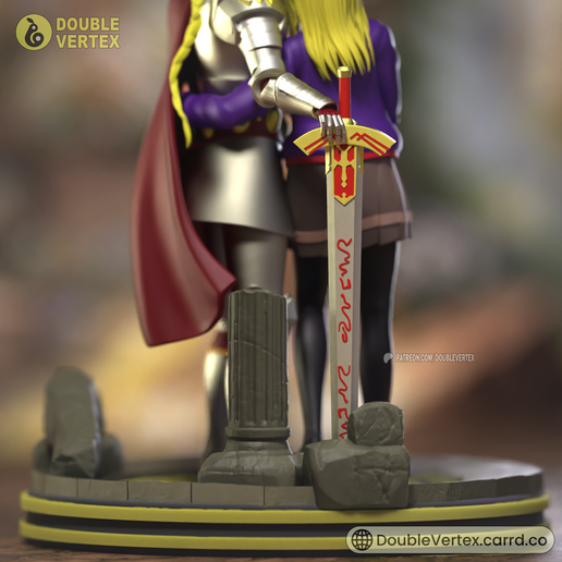 🧑‍🤝‍🧑 Sajou Ayaka et Saber Richard I - Fate/Strange Fake Anime