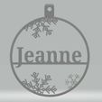 jeanne.jpg Personalized Christmas bauble Jeanne