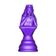 Queen v2.stl MEDIEVAL CHESS 3D PRINT