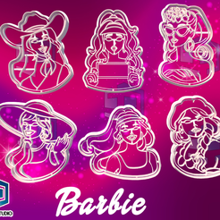 BARBIE-2.png Barbie cookie cutter