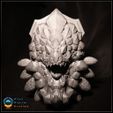 Bazelgeuse_Print_Front.jpg 3D 打印怪物猎人头像 - Bazelgeuse 壁挂奖杯