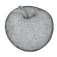 7.png Apple Fruit - Realistic 3D Printable Model