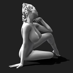 1-(7).jpg Fichier STL Figure de femme miniature・Plan à imprimer en 3D à télécharger