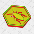 cockroach-preview.png Cockroach Hexagon – 3D Printable Game Token