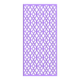 Design 10 - Partition Wall Divider.stl Miniature Room Partition Wall Divider for Dollhouse - 10 Designs, 2 Stands