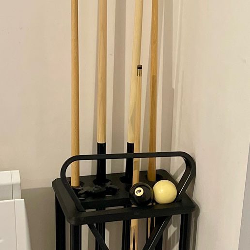 Floor-standing cue racks