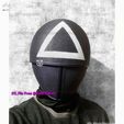 Squid Game Mask - Soldier Mask Foldable(Moveable) - With TUTORIAL(Step by Step)