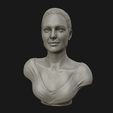 03.jpg Angelina Jolie 3D bust ready to 3D print 3D print model